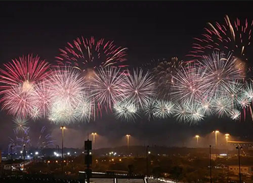 曲阜县焰火晚会